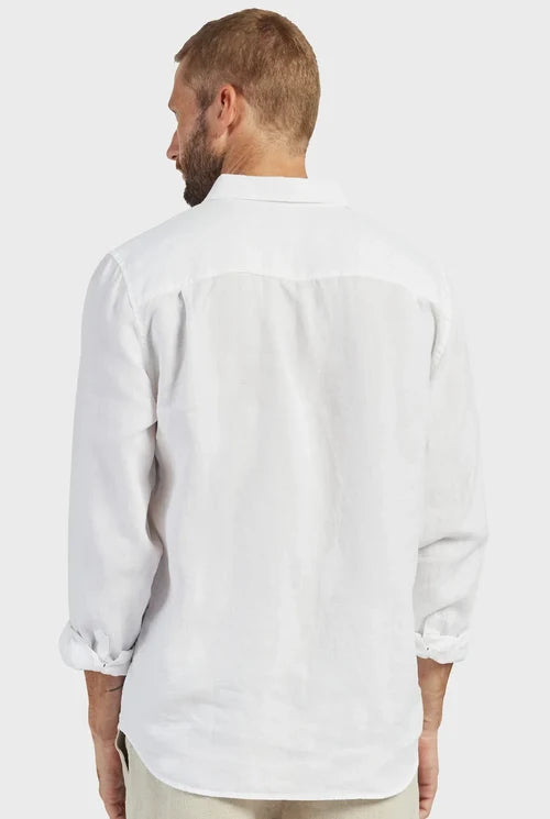 ミックリネンシャツ - White