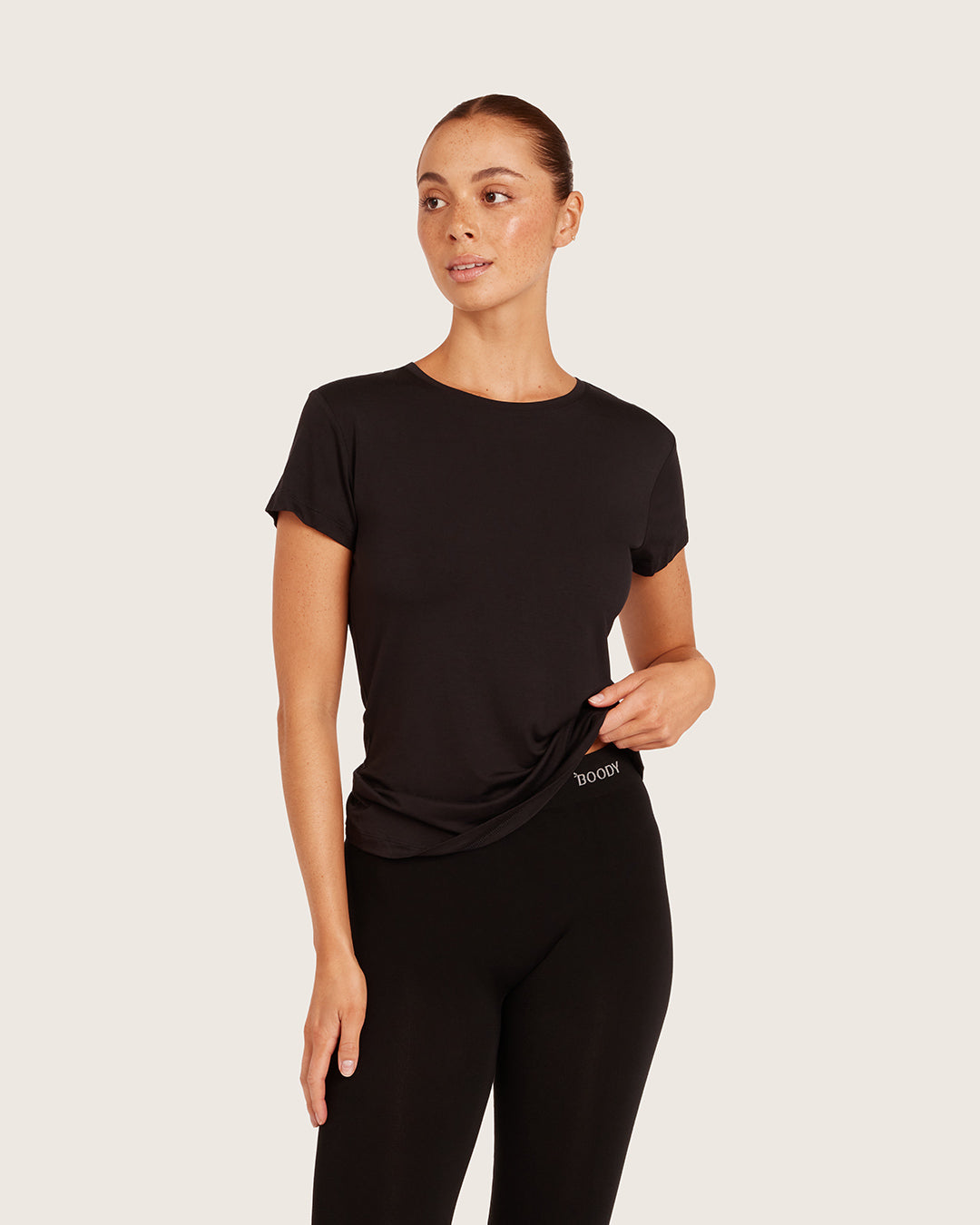 B_クルーネックTシャツ | Black