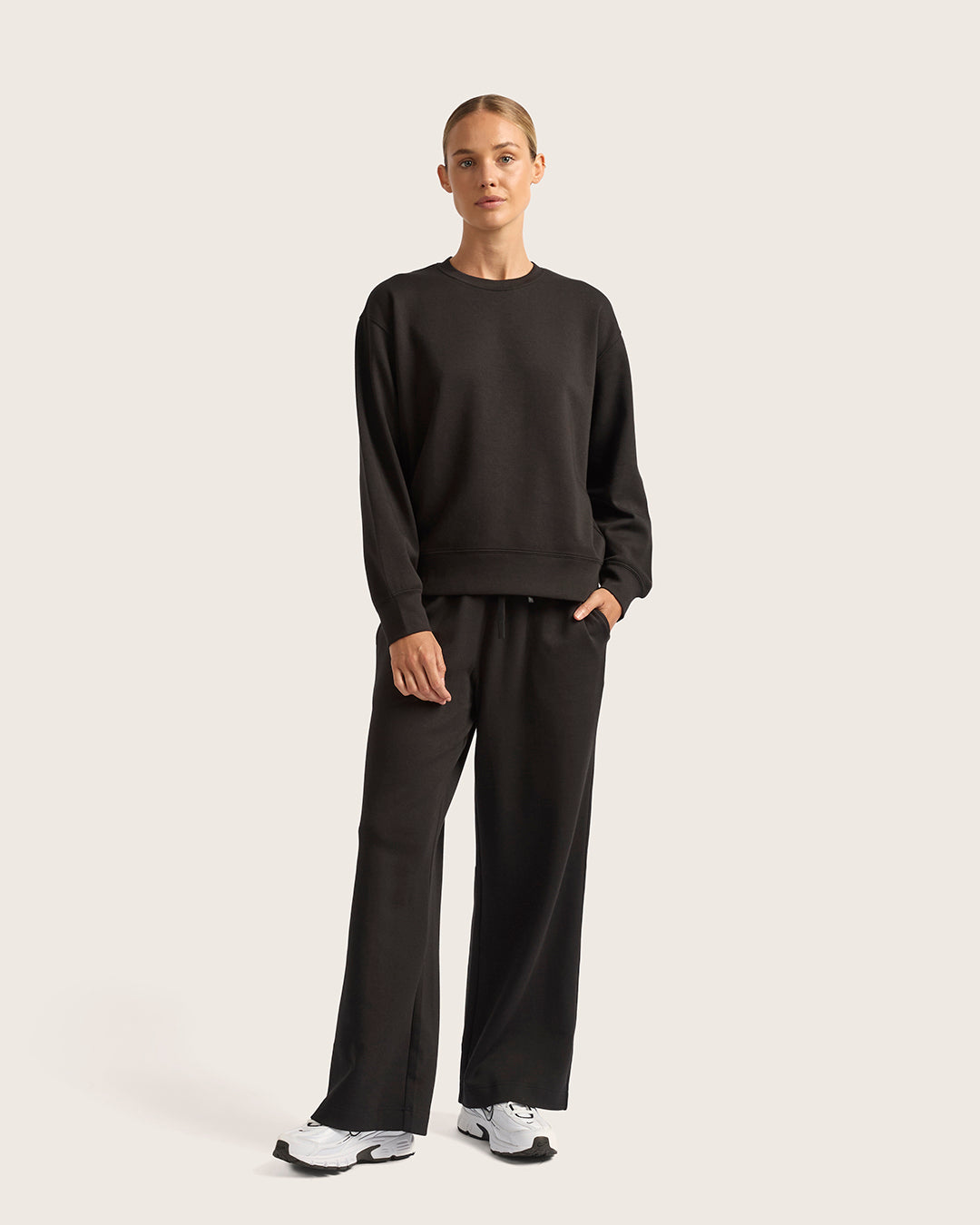ストレートレッグスウェットパンツ | Black