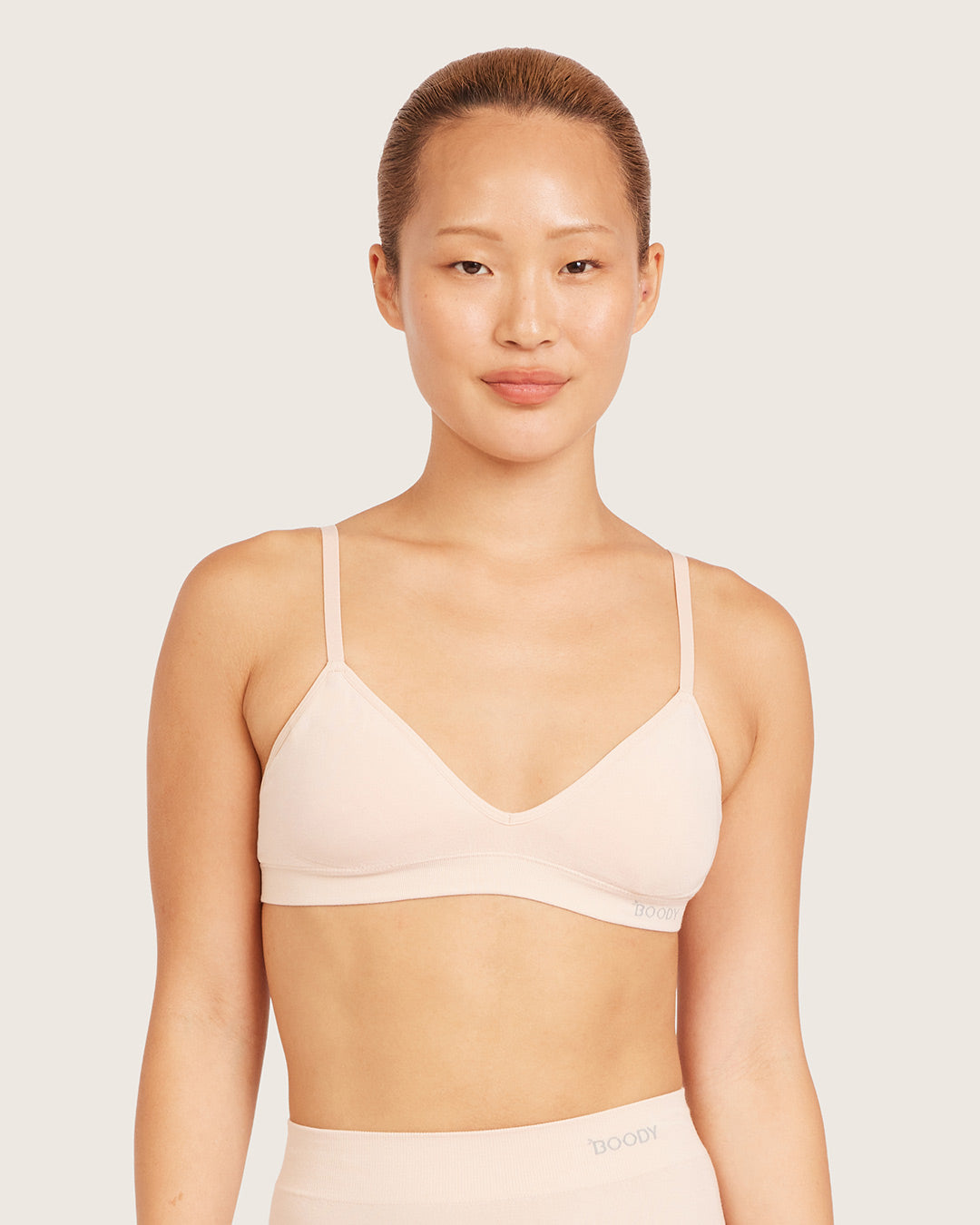 ワイヤレスTシャツブラレット | Nude